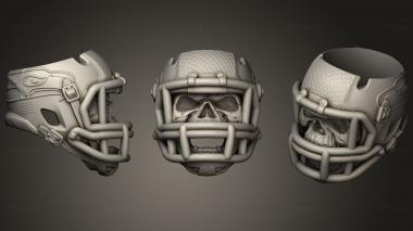 3D модель Футбольное кольцо с черепом (STL)